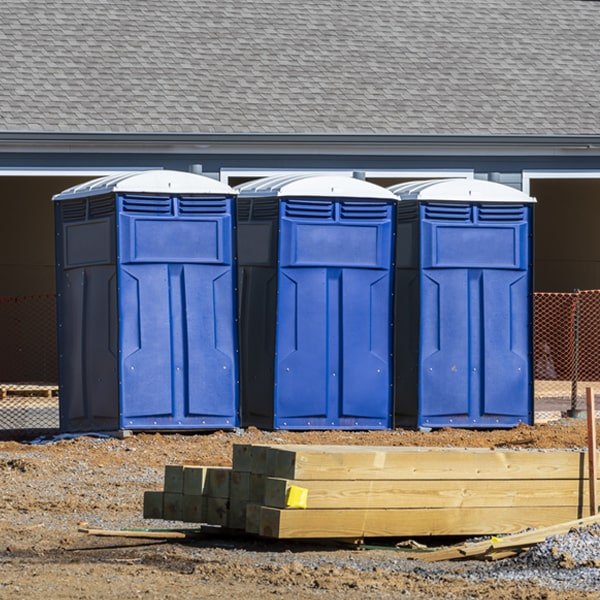 how can i report damages or issues with the portable toilets during my rental period in Ancient Oaks PA